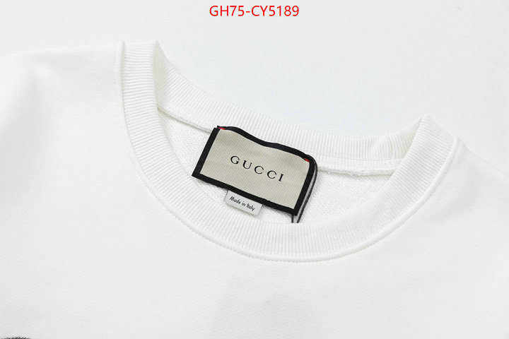 Clothing-Gucci high quality designer replica ID: CY5189 $: 75USD