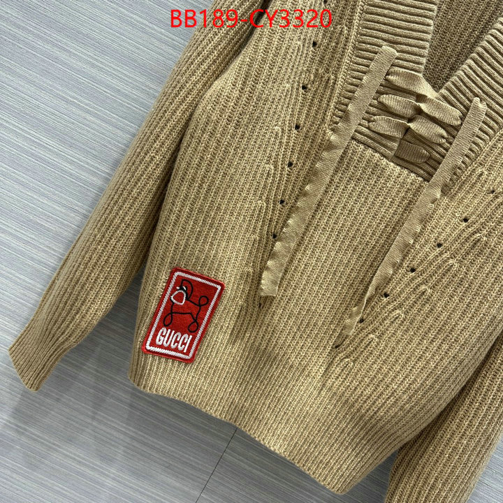 Clothing-Gucci replica aaaaa+ designer ID: CY3320 $: 189USD