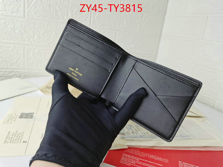 LV Bags(4A)-Wallet high quality 1:1 replica ID: TY3815 $: 45USD