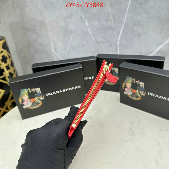 Prada Bags (4A)-Wallet best site for replica ID: TY3848 $: 45USD