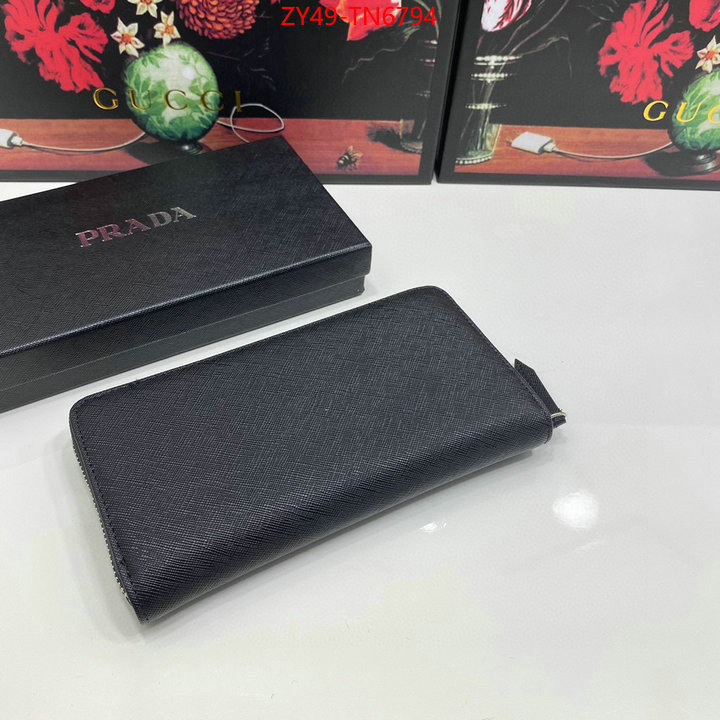 Prada Bags (4A)-Wallet what's the best to buy replica ID: TN6794 $: 49USD