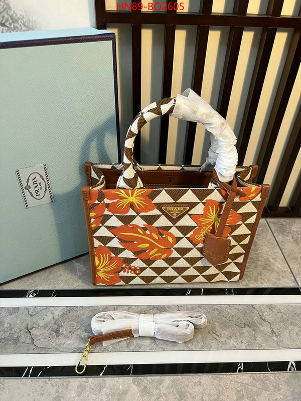 Prada Bags (4A)-Handbag- what's the best place to buy replica ID: BO2605 $: 89USD