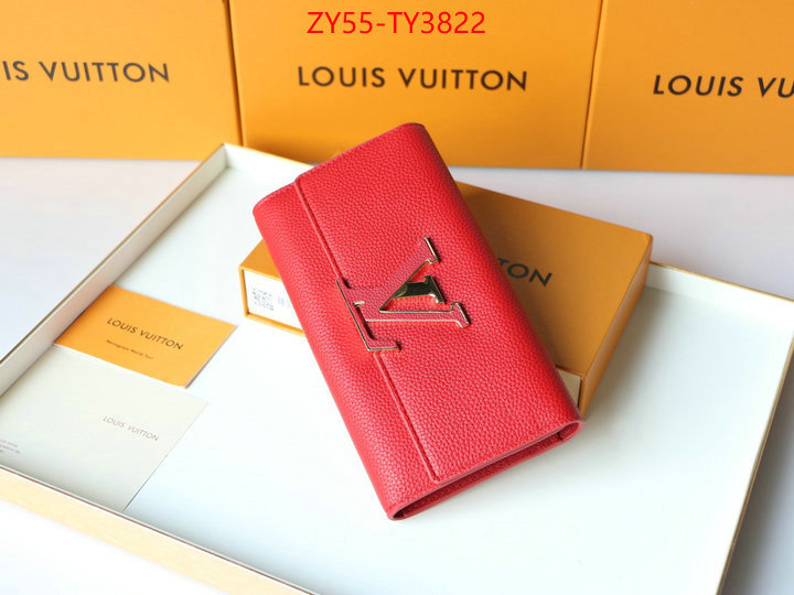 LV Bags(4A)-Wallet buying replica ID: TY3822 $: 55USD