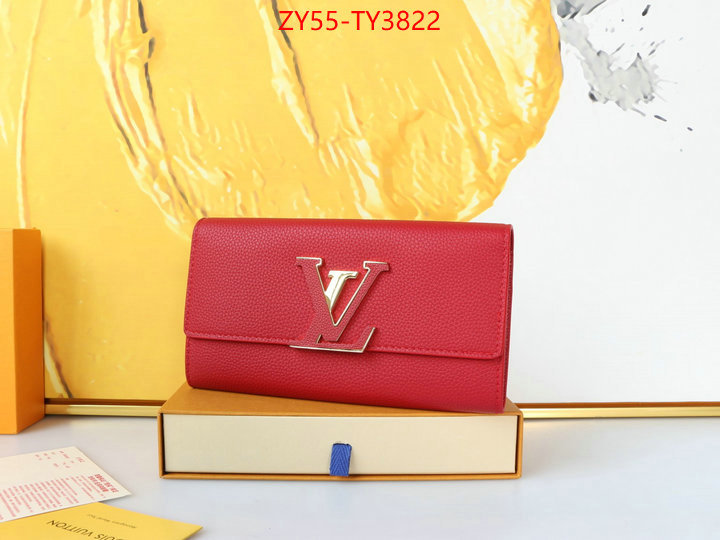 LV Bags(4A)-Wallet buying replica ID: TY3822 $: 55USD