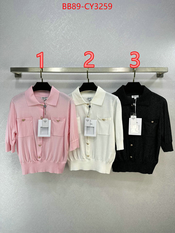 Clothing-Chanel best quality designer ID: CY3259 $: 89USD