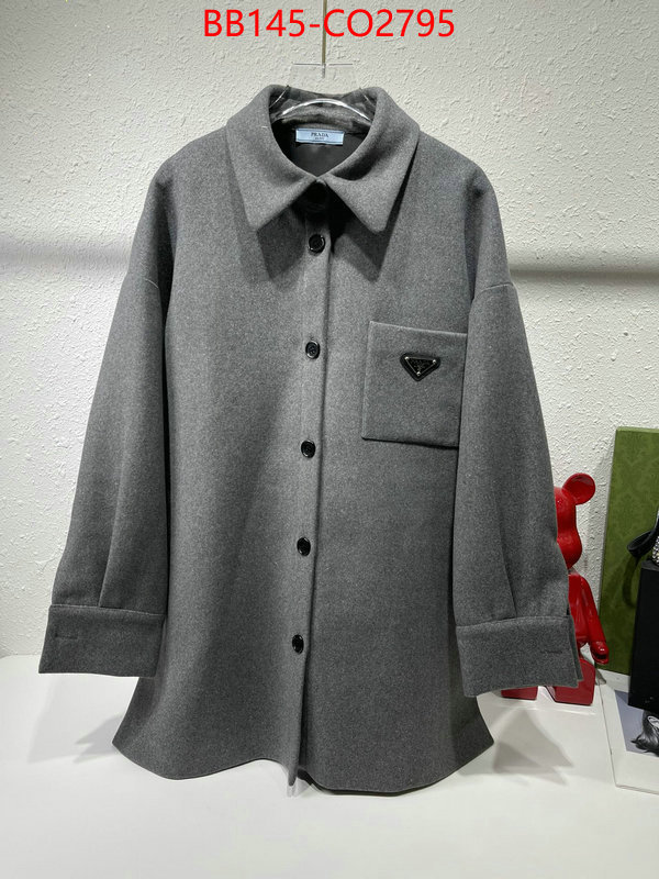 Clothing-Prada designer high replica ID: CO2795 $: 145USD