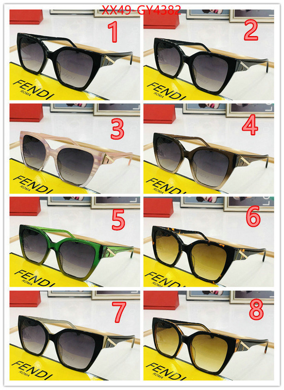 Glasses-Fendi brand designer replica ID: GY4382 $: 49USD