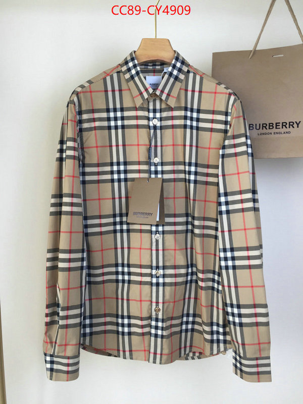 Clothing-Burberry buy cheap ID: CY4909 $: 89USD