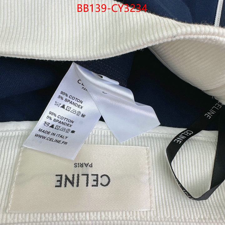 Clothing-Celine 1:1 replica wholesale ID: CY3234 $: 139USD