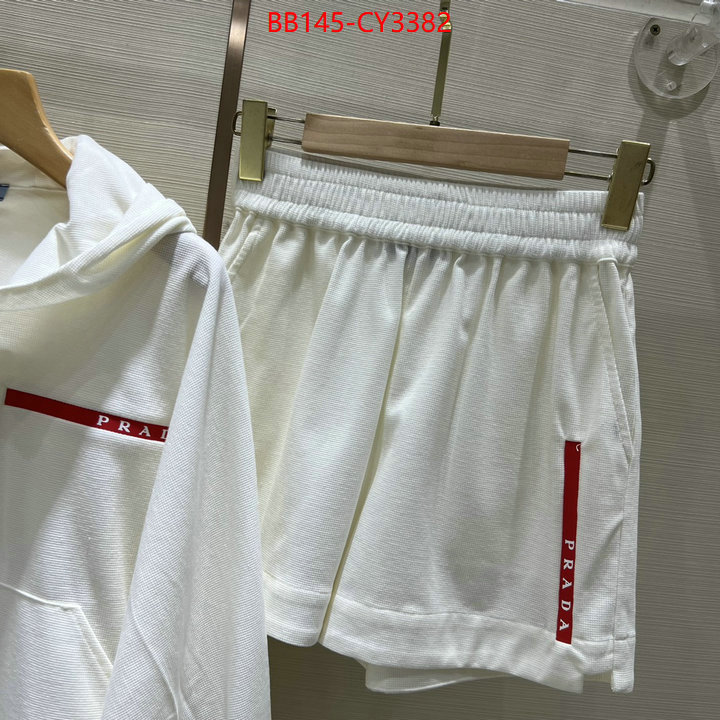 Clothing-Prada replica us ID: CY3382 $: 145USD