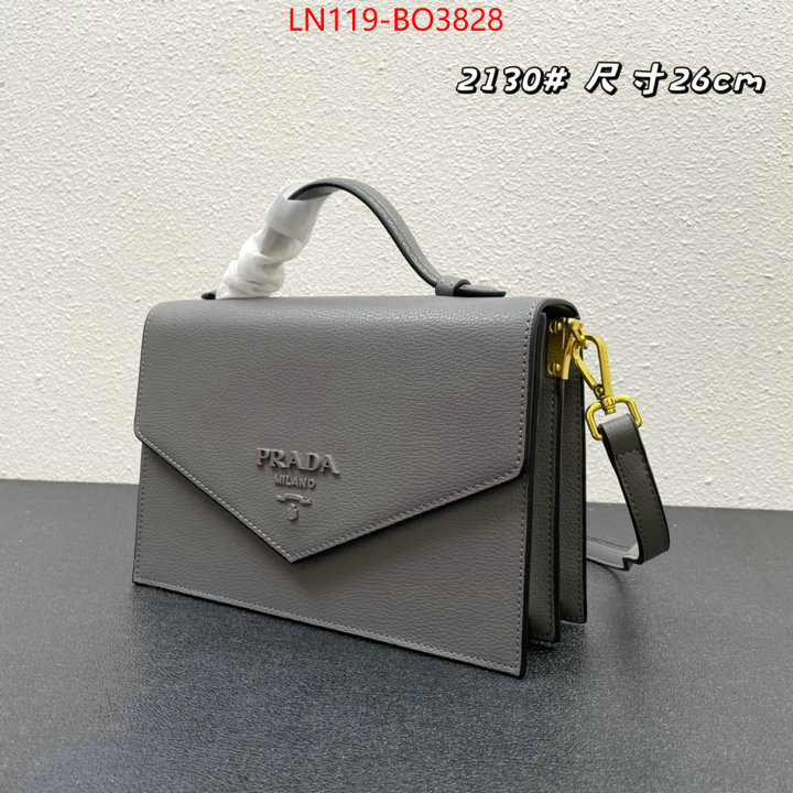 Prada Bags (4A)-Diagonal- buy best high-quality ID: BO3828 $: 119USD