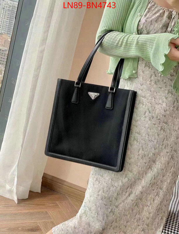 Prada Bags (4A)-Handbag- fake ID: BN4743 $: 89USD