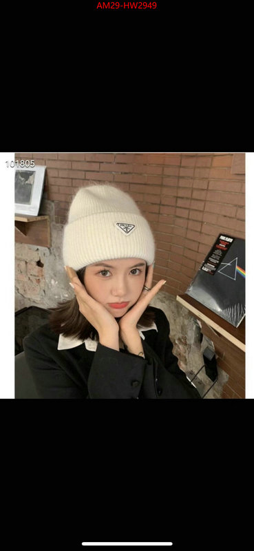 Cap (Hat)-Prada best ID: HW2949 $: 29USD