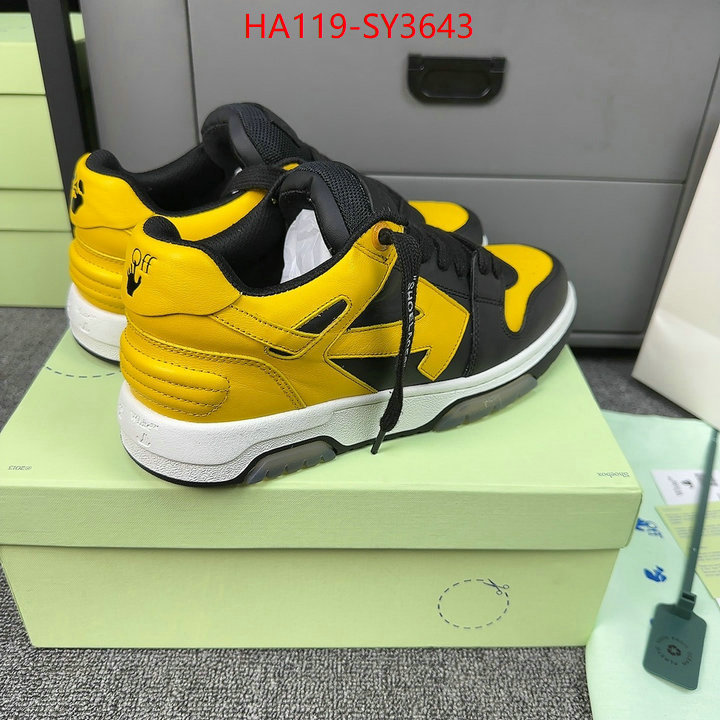 Men Shoes-Offwhite top quality ID: SY3643 $: 119USD