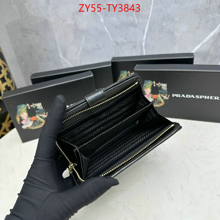 Prada Bags (4A)-Wallet best like ID: TY3843 $: 55USD