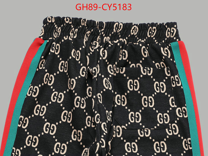 Clothing-Gucci is it illegal to buy dupe ID: CY5183 $: 89USD