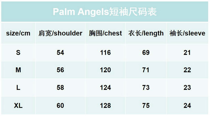 Clothing-Palm Angels flawless ID: CY4690 $: 55USD