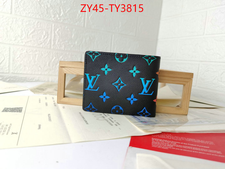 LV Bags(4A)-Wallet high quality 1:1 replica ID: TY3815 $: 45USD