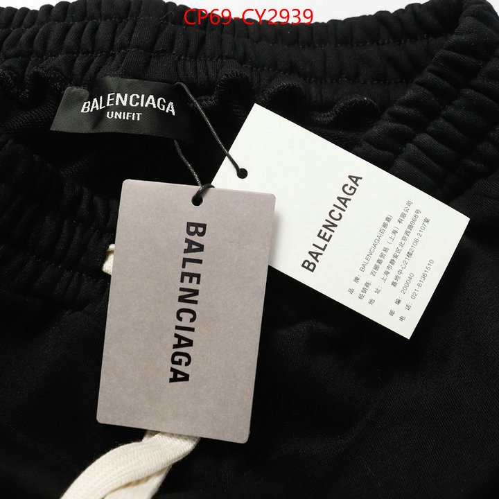 Clothing-Balenciaga buy high-quality fake ID: CY2939 $: 69USD