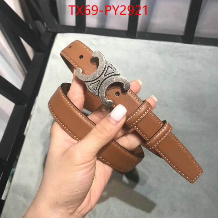 Belts-CELINE 2023 aaaaa replica customize ID: PY2921 $: 69USD