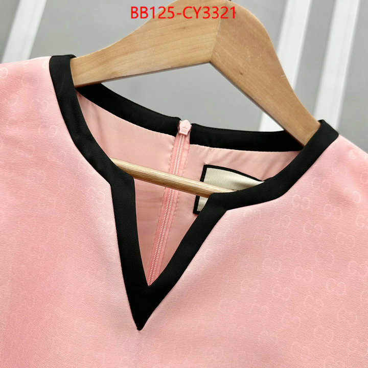 Clothing-Gucci best wholesale replica ID: CY3321 $: 125USD