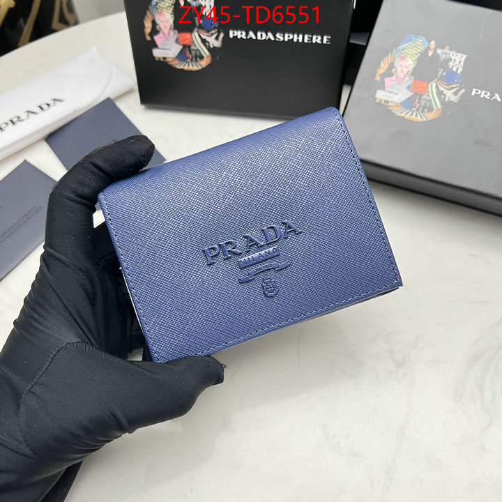 Prada Bags (4A)-Wallet what best replica sellers ID: TD6551 $: 45USD