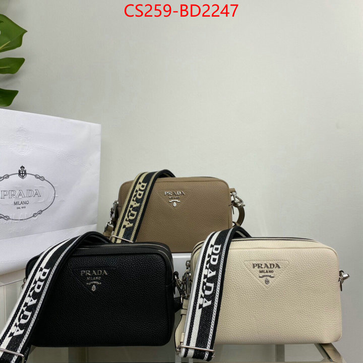 Prada Bags (TOP)-Diagonal- fashion ID: BD2247 $: 259USD