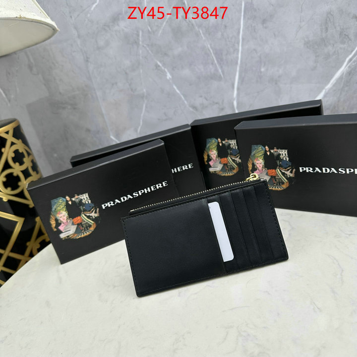 Prada Bags (4A)-Wallet outlet sale store ID: TY3847 $: 45USD