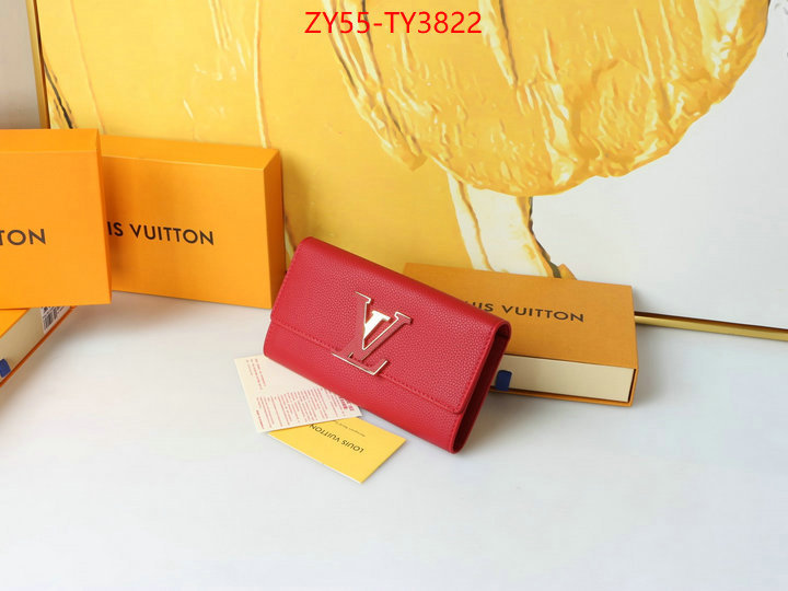 LV Bags(4A)-Wallet buying replica ID: TY3822 $: 55USD