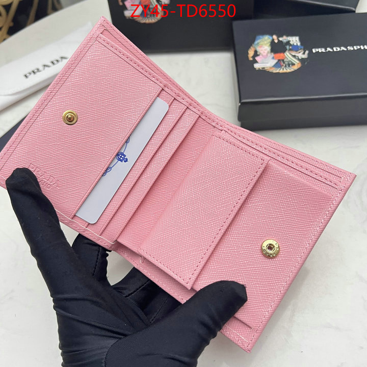 Prada Bags (4A)-Wallet buy cheap ID: TD6550 $: 45USD