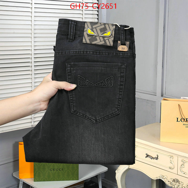 Clothing-Fendi outlet 1:1 replica ID: CY2651 $: 75USD