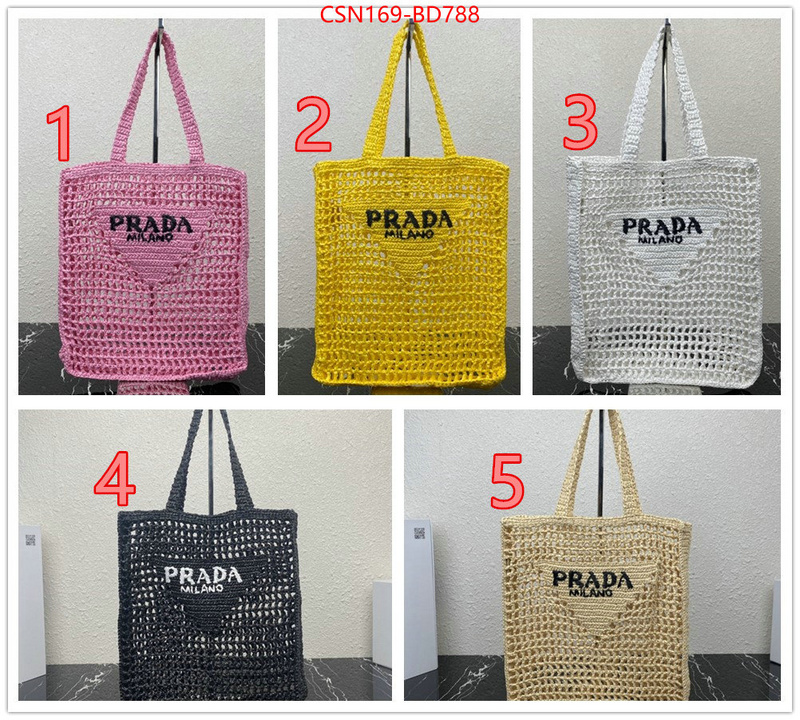 Prada Bags (TOP)-Handbag- fake high quality ID: BD788 $: 169USD