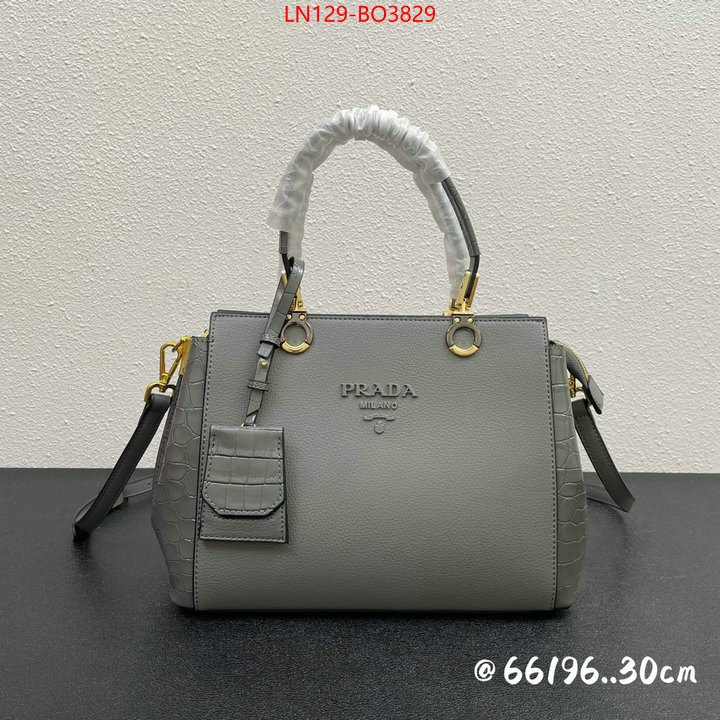 Prada Bags (4A)-Handbag- high quality replica designer ID: BO3829 $: 129USD