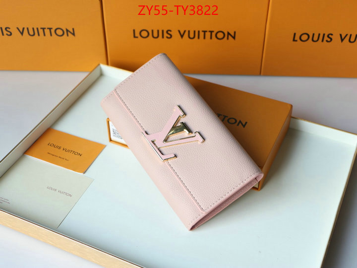 LV Bags(4A)-Wallet buying replica ID: TY3822 $: 55USD