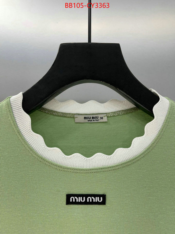 Clothing-MIU MIU fake designer ID: CY3363 $: 105USD