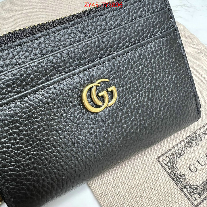 Gucci Bags(4A)-Wallet- where to find best ID: TY3806 $: 45USD