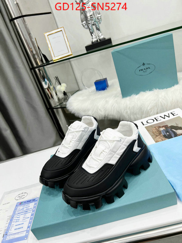 Men shoes-Prada shop designer ID: SN5274 $: 125USD