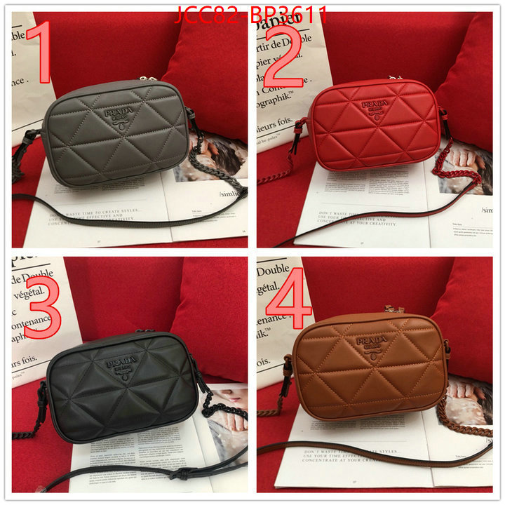 Prada Bags (4A)-Diagonal- replica 1:1 ID: BP3611 $: 82USD