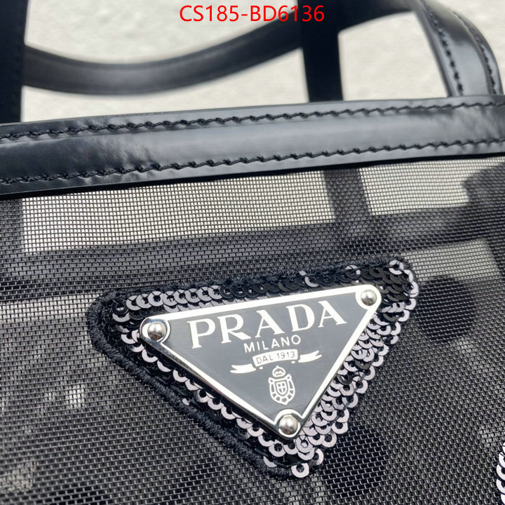 Prada Bags (TOP)-Handbag- 2023 aaaaa replica 1st copy ID: BD6136 $: 185USD
