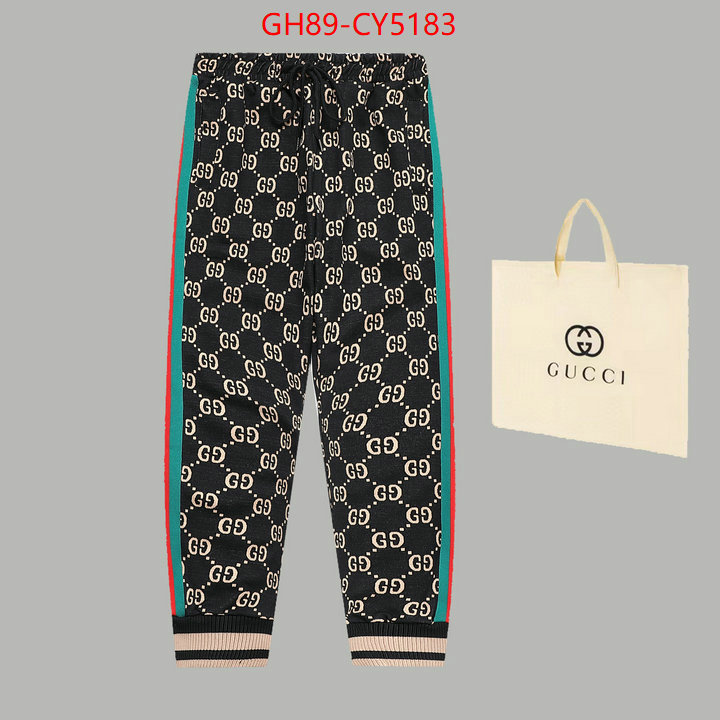 Clothing-Gucci is it illegal to buy dupe ID: CY5183 $: 89USD