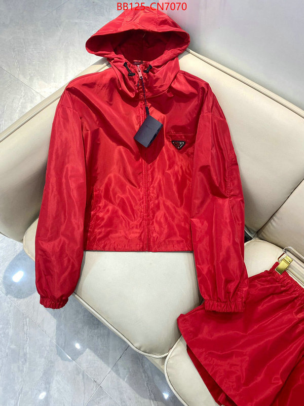 Clothing-Prada shop designer ID: CN7070 $: 125USD