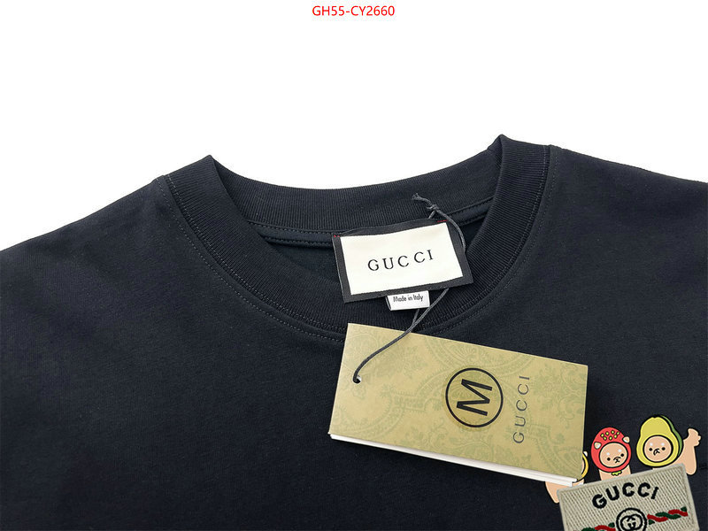 Clothing-Gucci outlet sale store ID: CY2660 $: 55USD