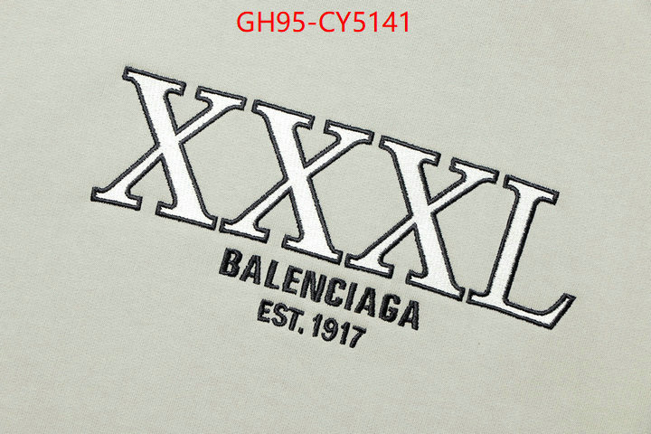 Clothing-Balenciaga best knockoff ID: CY5141 $: 95USD