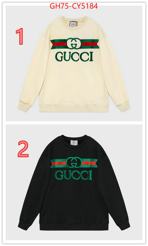 Clothing-Gucci replica every designer ID: CY5184 $: 75USD