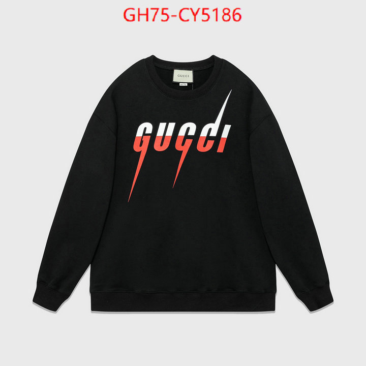 Clothing-Gucci luxury cheap ID: CY5186 $: 75USD