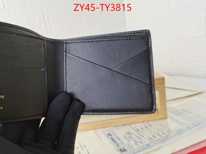 LV Bags(4A)-Wallet high quality 1:1 replica ID: TY3815 $: 45USD