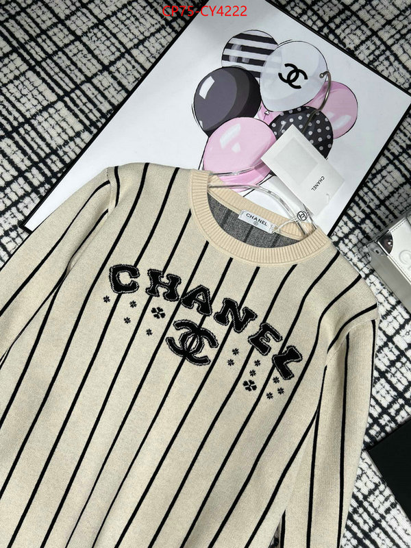 Clothing-Chanel best knockoff ID: CY4222 $: 75USD