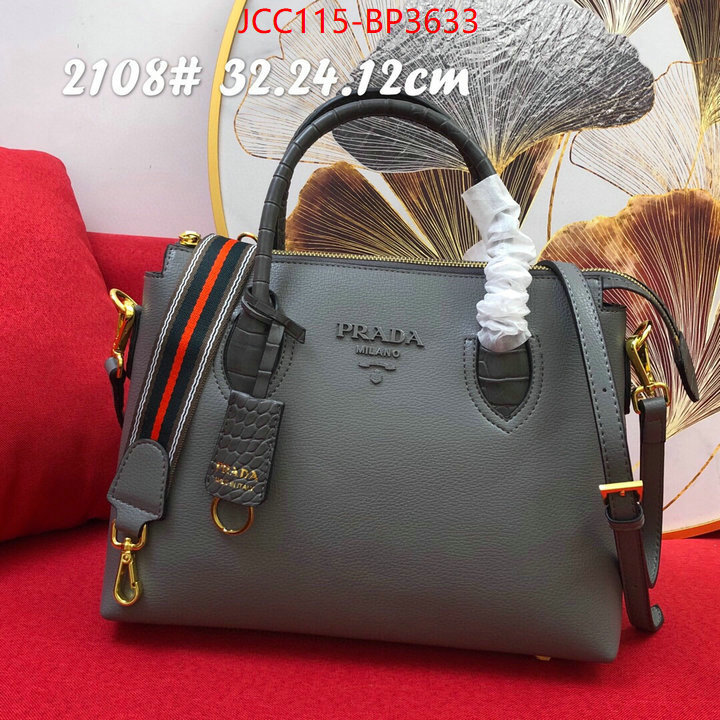 Prada Bags (4A)-Handbag- best replica new style ID: BP3633 $: 115USD