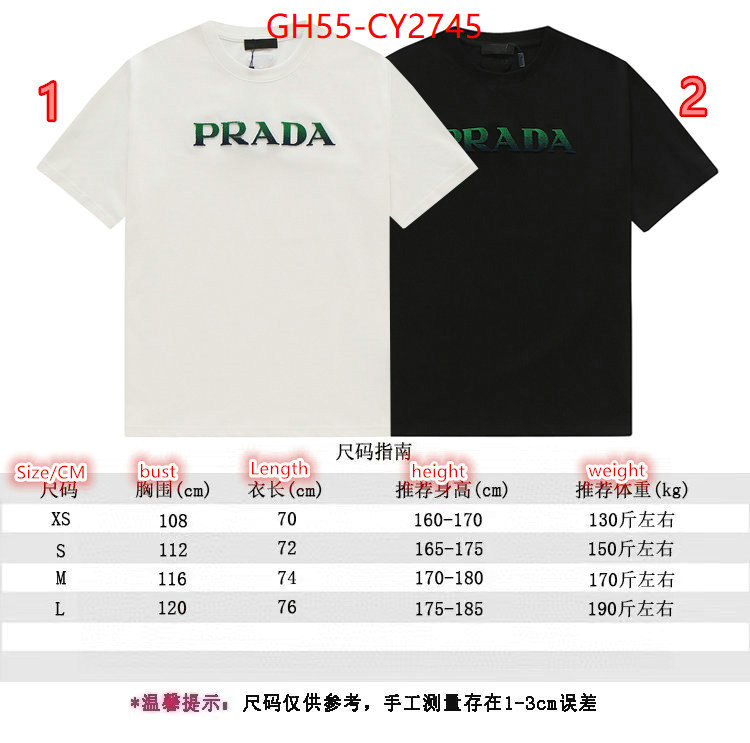 Clothing-Prada where to buy the best replica ID: CY2745 $: 55USD