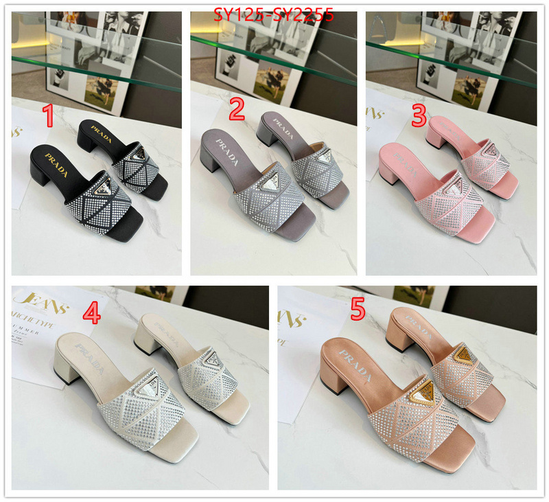 Women Shoes-Prada highest quality replica ID: SY2255 $: 125USD